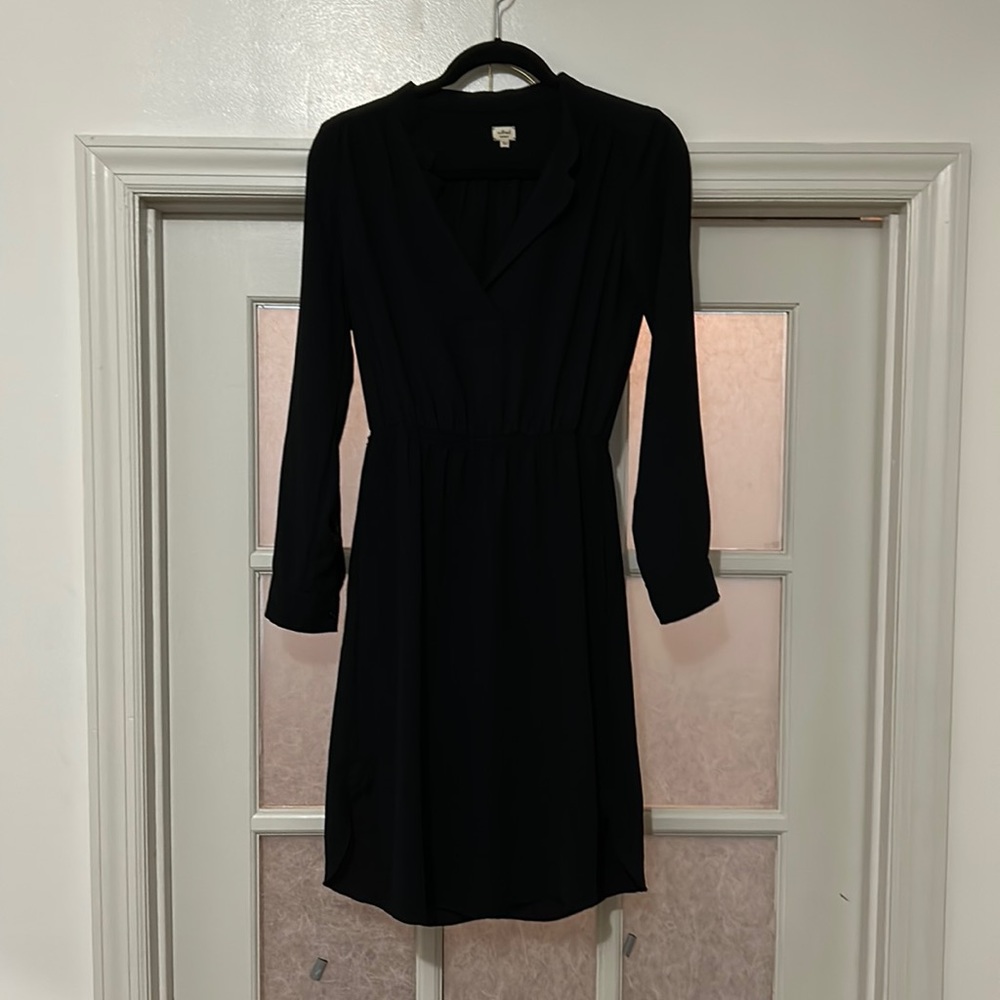 Black long-sleeved Wilfred dress size xxs